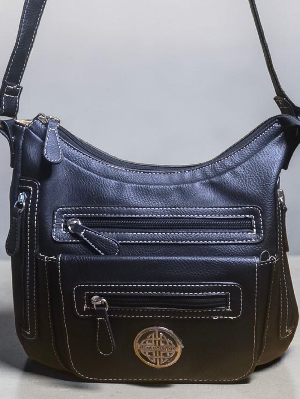 NWOT Stone Mountain Black Hobo Shoulder Bag Handbag